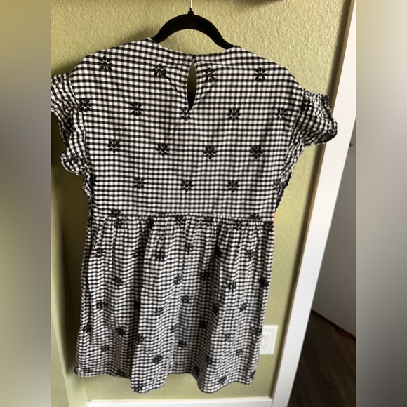 Baby doll black and white gingham dress - Picture 2 of 3